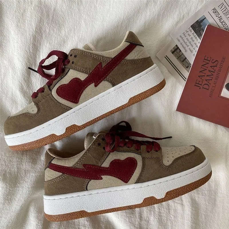 Autumn Love Leather Sneakers