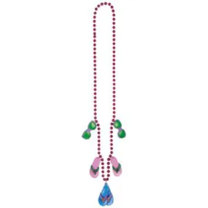 Beaded Flip Flop Necklace - 36 Inch