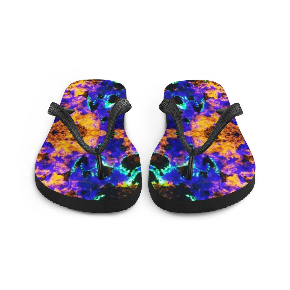 Blue Vibration Flip-Flops