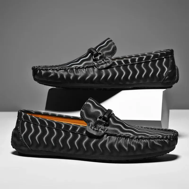 Bordian Leather Moccasins