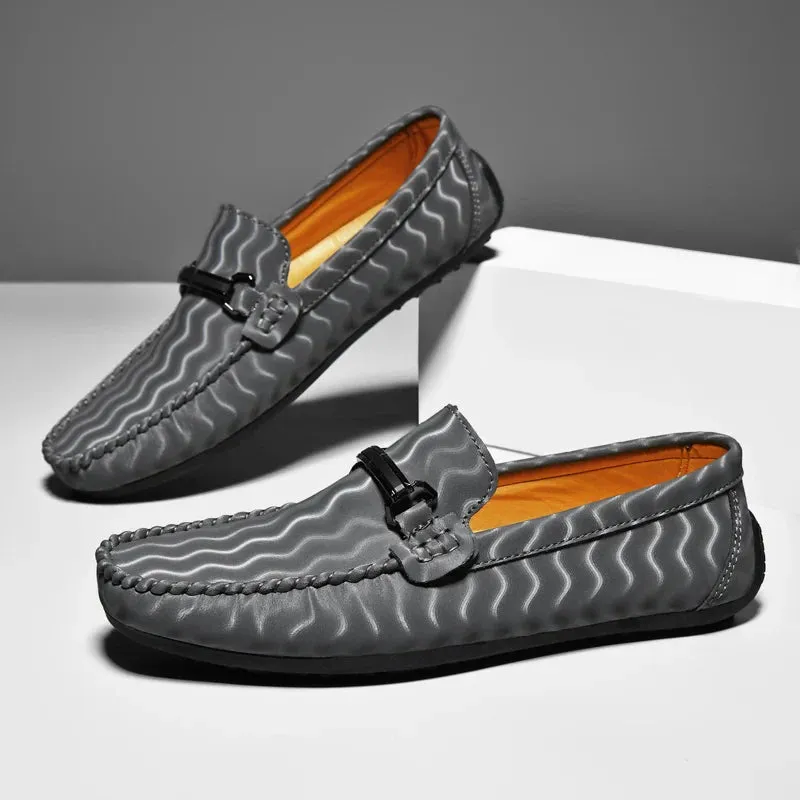 Bordian Leather Moccasins