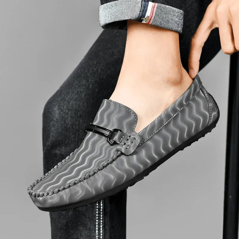 Bordian Leather Moccasins