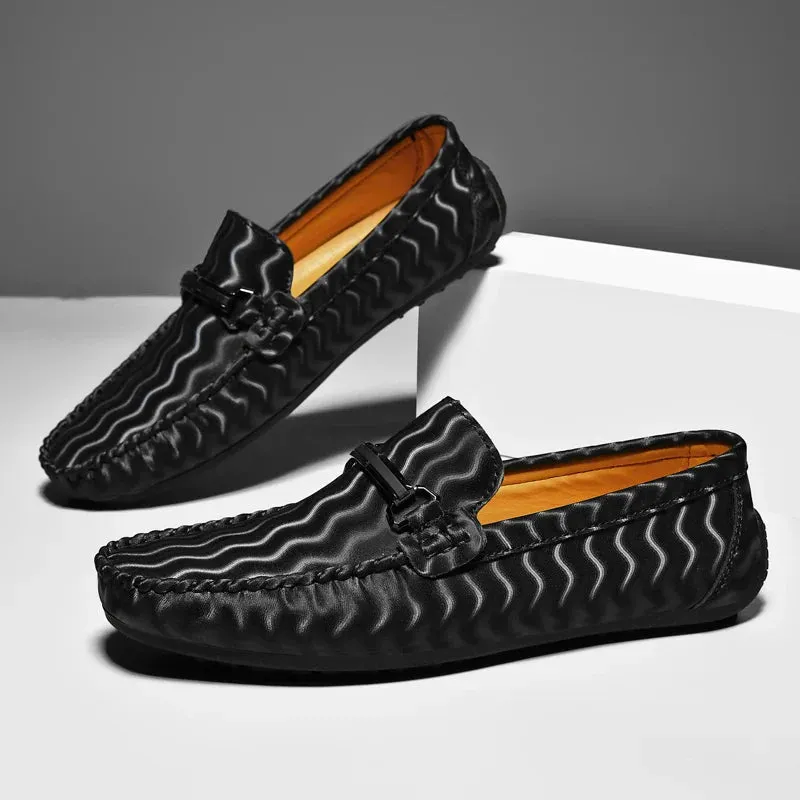 Bordian Leather Moccasins