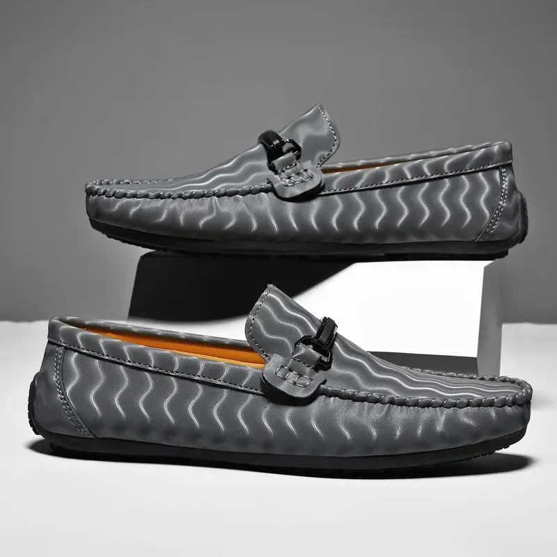 Bordian Leather Moccasins