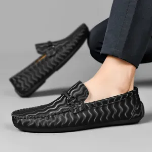 Bordian Leather Moccasins