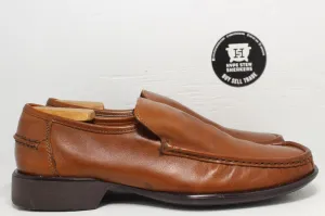 Bottesini Men's brown leather shoes 10M italy