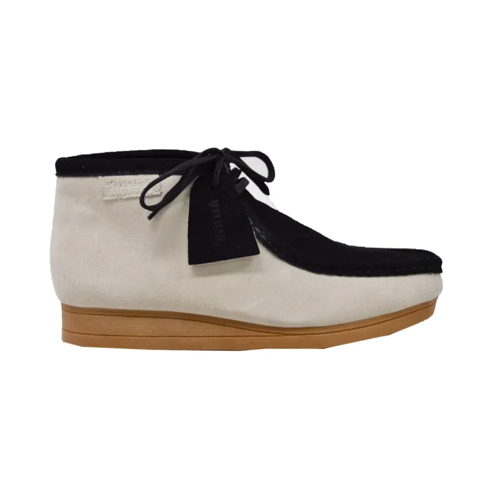British Walkers New Castle Wallabee Boots Men's Two Tone Suede Combo