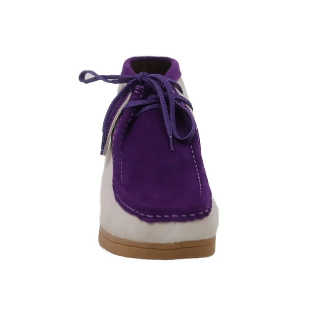 British Walkers New Castle Wallabee Boots Men's Two Tone Suede Combo