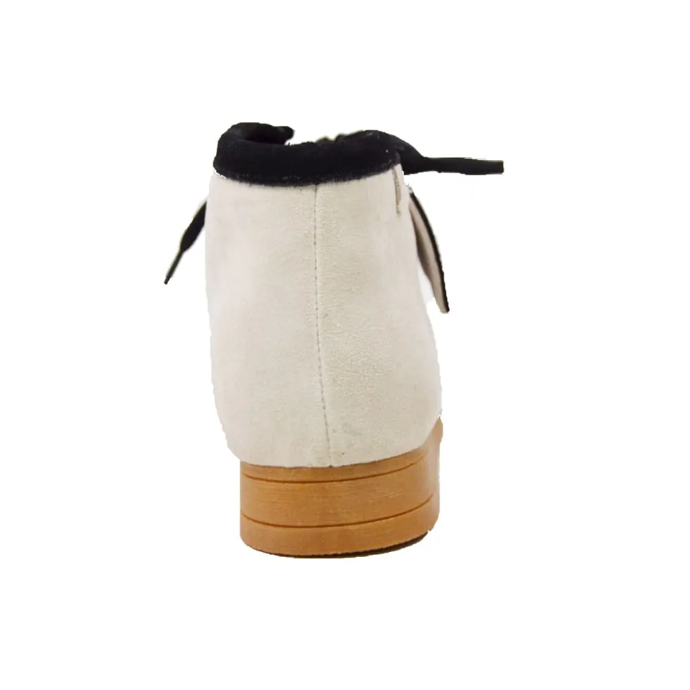 British Walkers New Castle Wallabee Boots Men's Two Tone Suede Combo