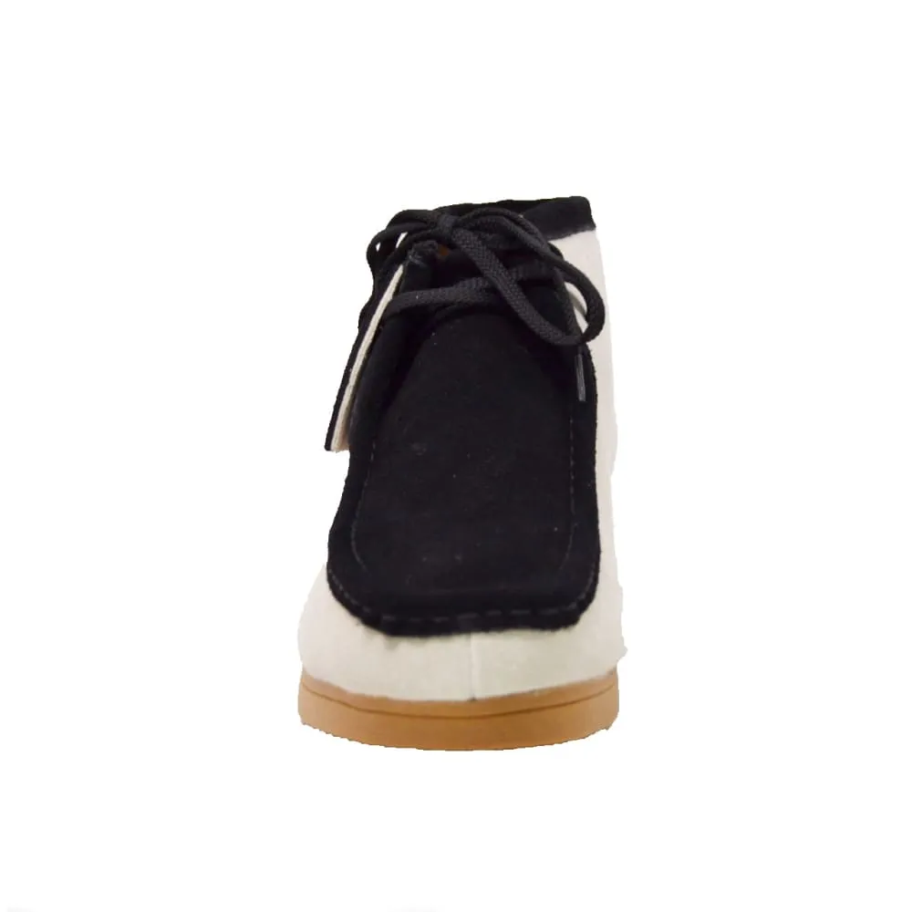British Walkers New Castle Wallabee Boots Men's Two Tone Suede Combo