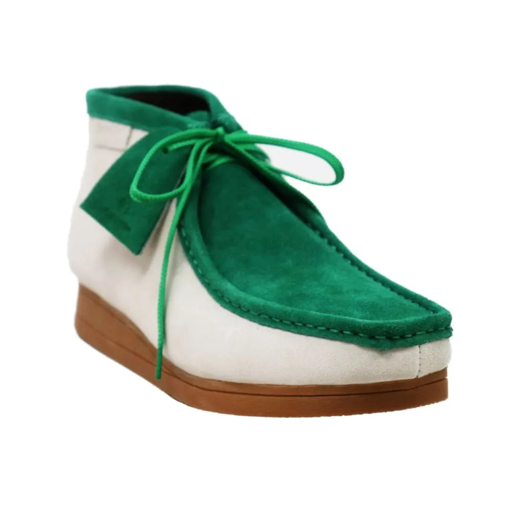 British Walkers New Castle Wallabee Boots Men's Two Tone Suede Combo