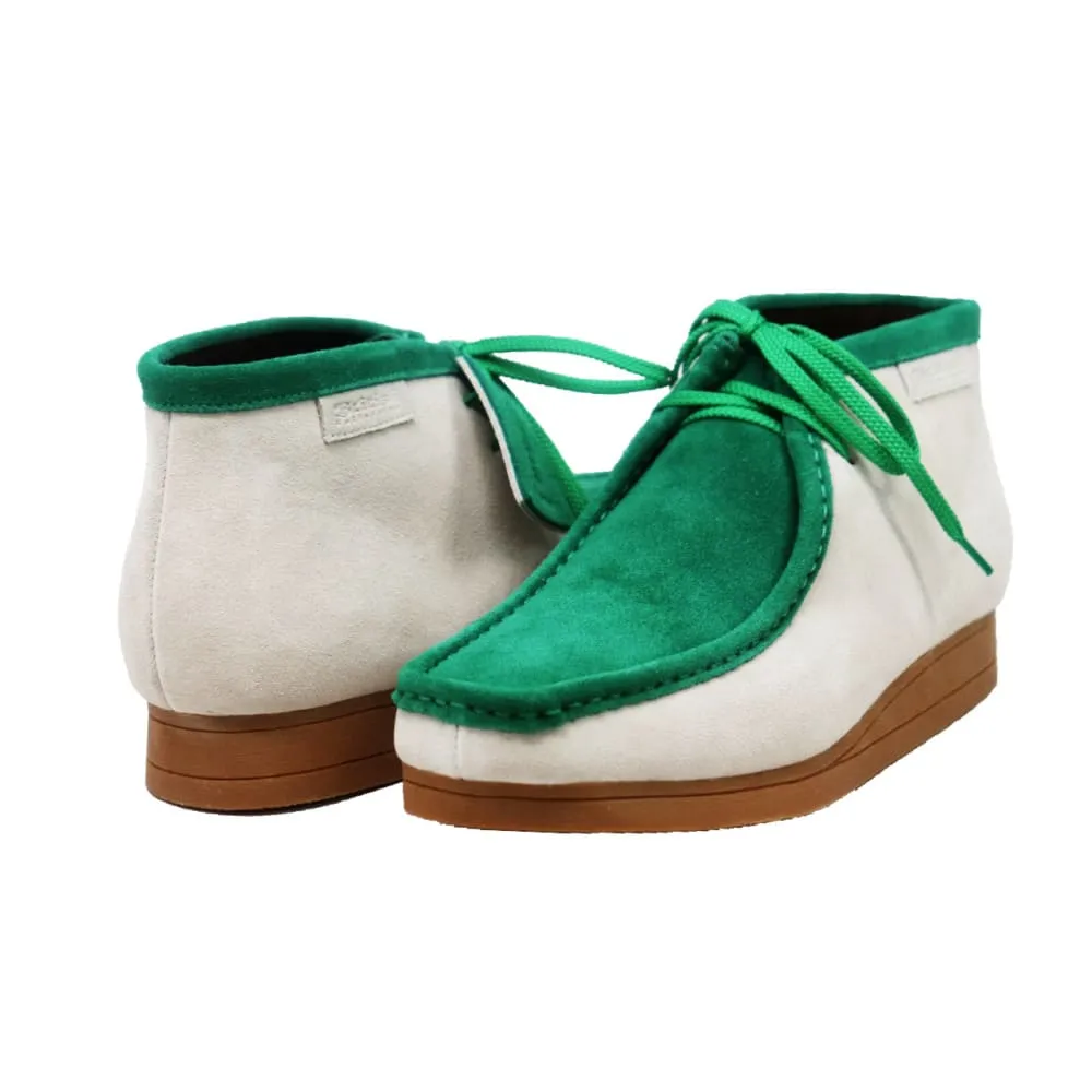 British Walkers New Castle Wallabee Boots Men's Two Tone Suede Combo