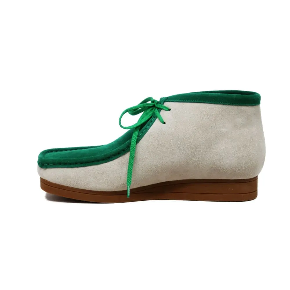 British Walkers New Castle Wallabee Boots Men's Two Tone Suede Combo