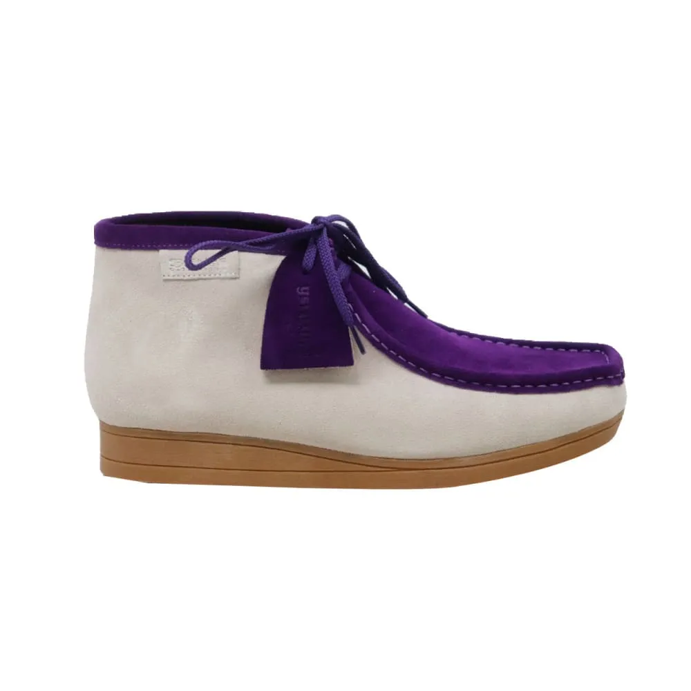 British Walkers New Castle Wallabee Boots Men's Two Tone Suede Combo