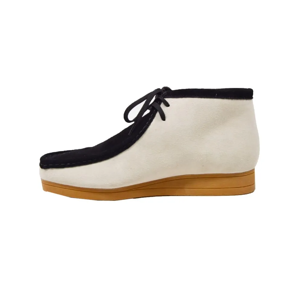 British Walkers New Castle Wallabee Boots Men's Two Tone Suede Combo