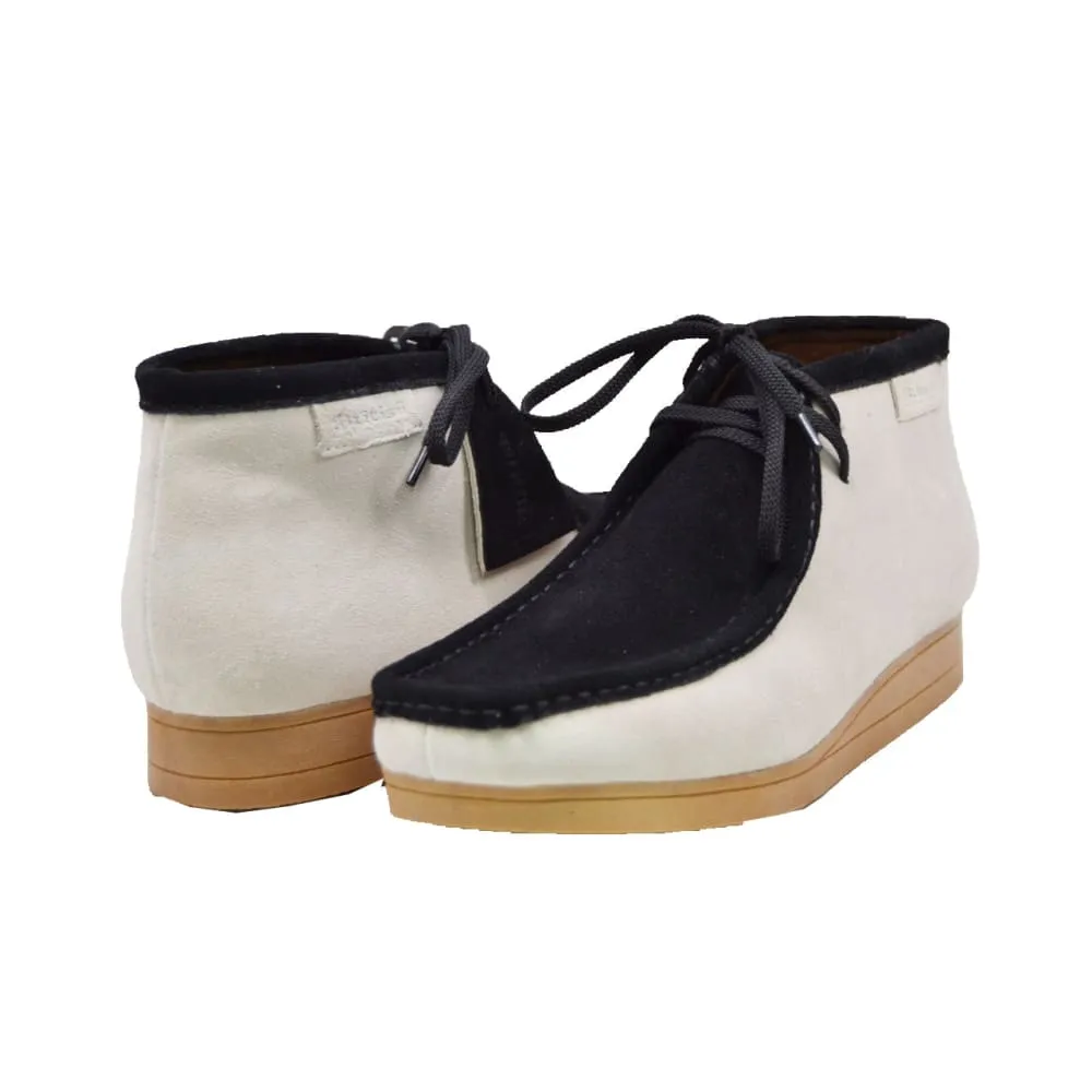 British Walkers New Castle Wallabee Boots Men's Two Tone Suede Combo