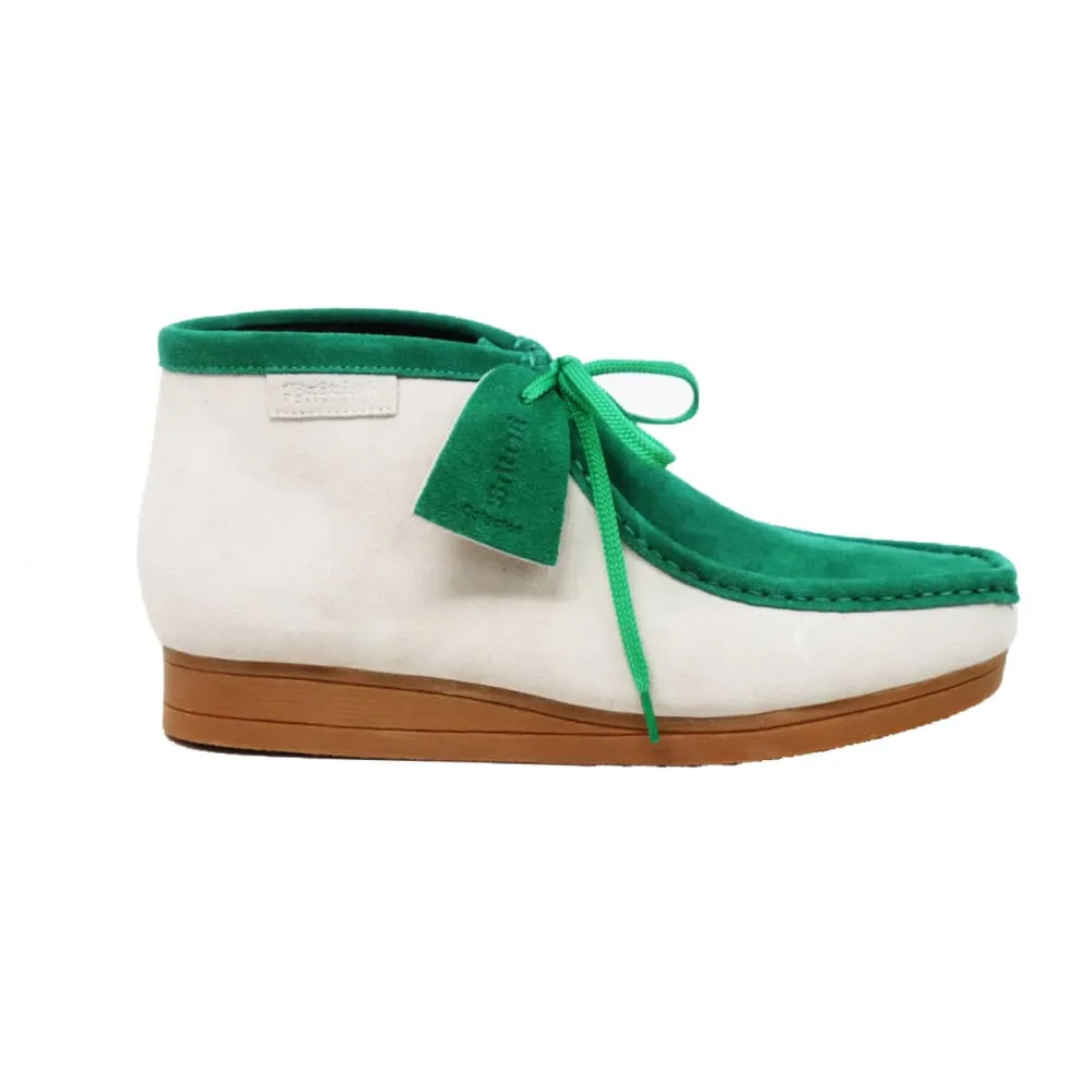 British Walkers New Castle Wallabee Boots Men's Two Tone Suede Combo