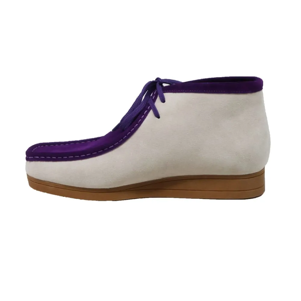 British Walkers New Castle Wallabee Boots Men's Two Tone Suede Combo