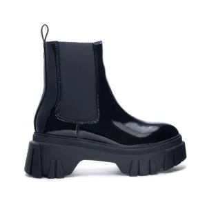 Chinese Laundry - Jenny - Patent Lug Sole Chunky Platform Chelsea Boots