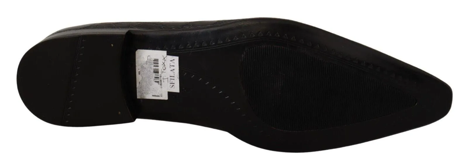 Dolce & Gabbana Gray Caiman Leather Formal Loafers Shoes