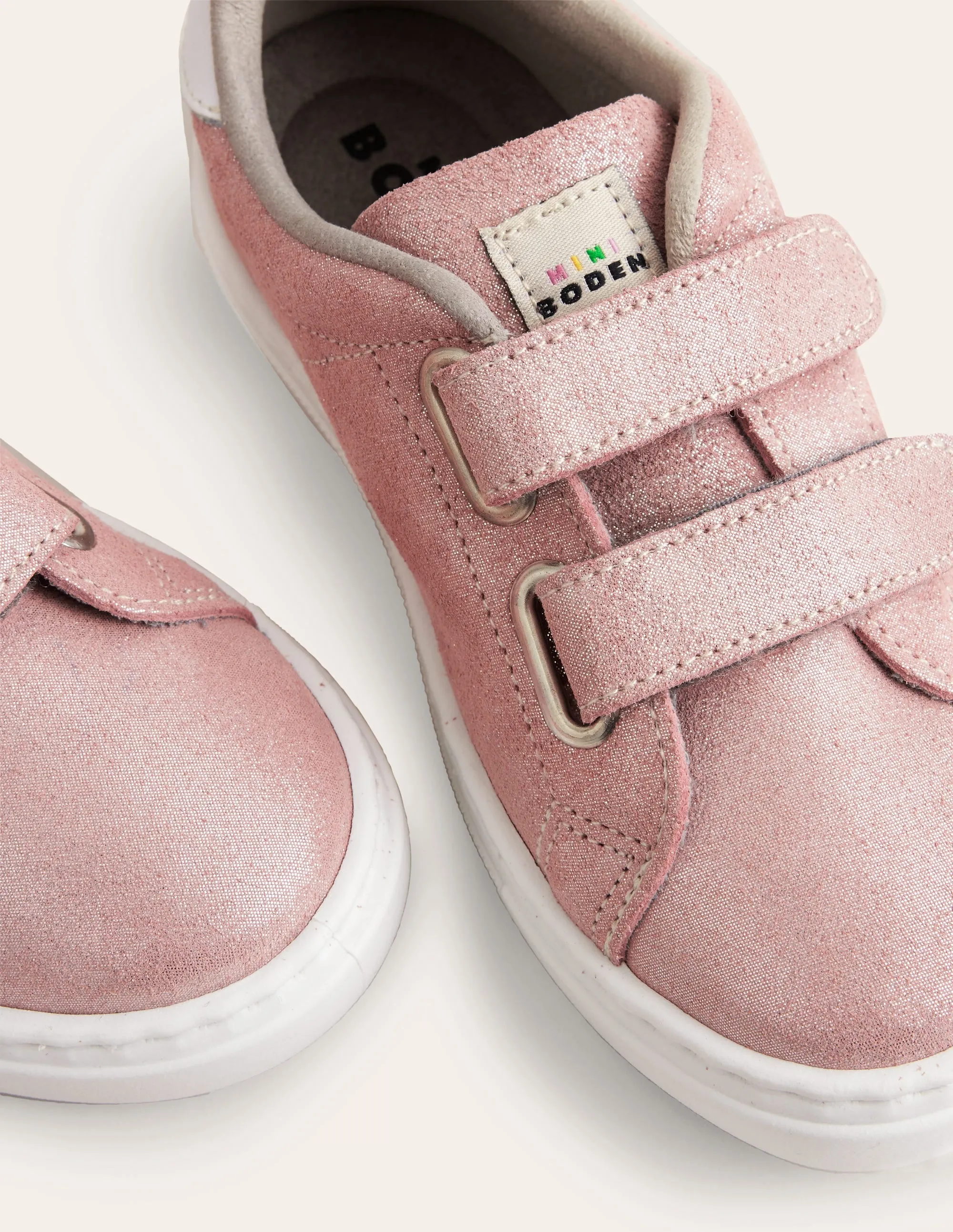 Double Strap Low Tops-Rose Gold