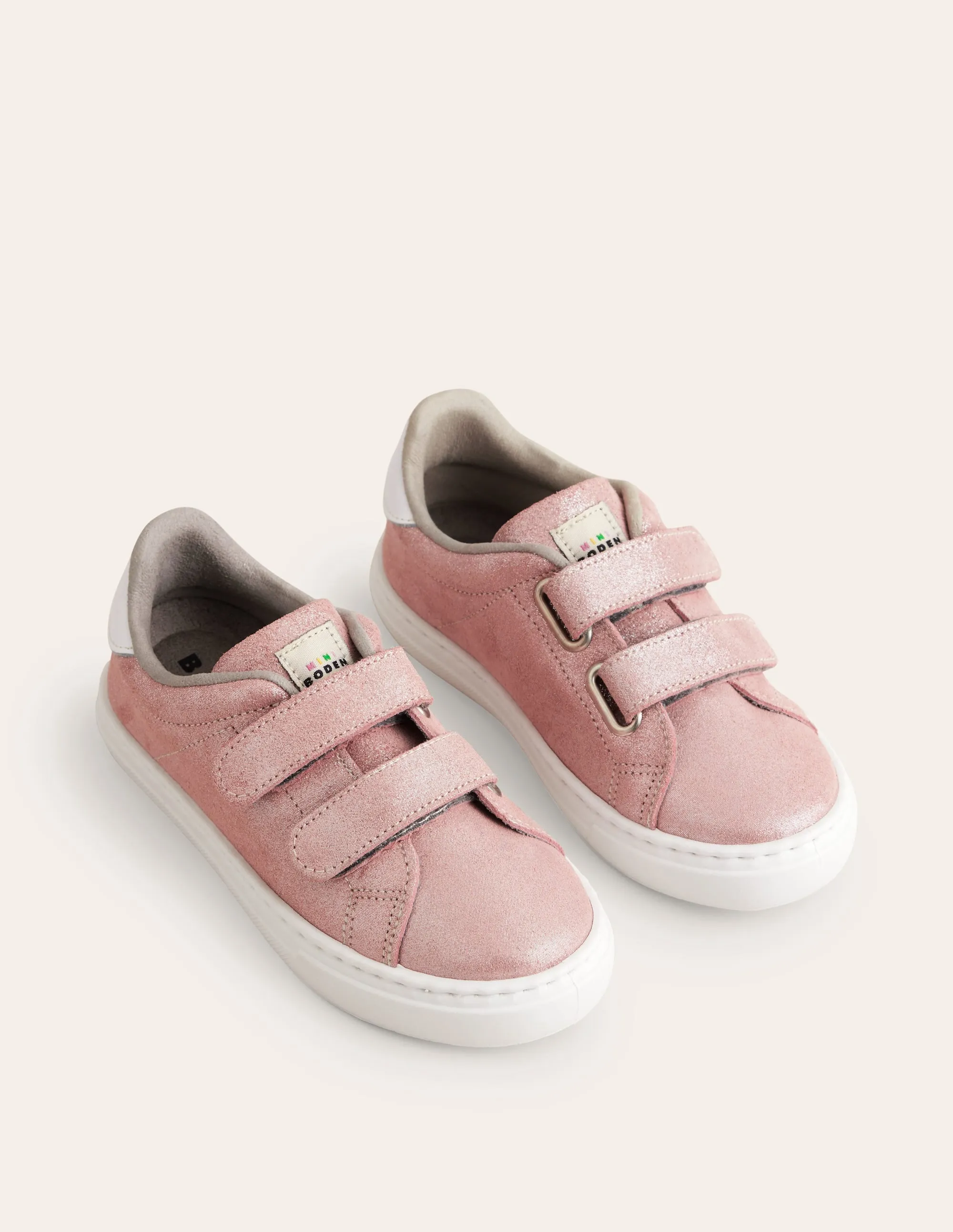 Double Strap Low Tops-Rose Gold