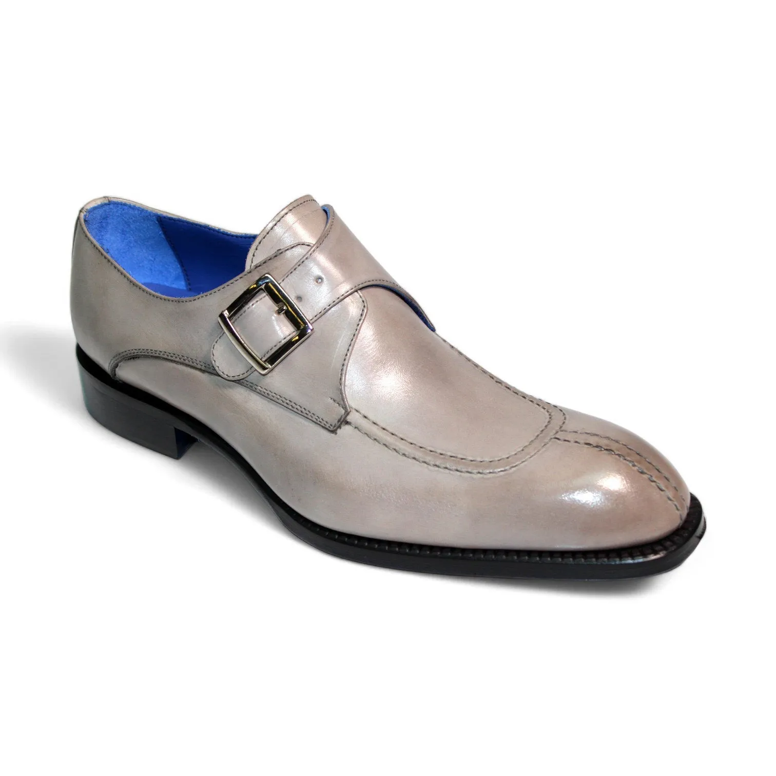 Emilio Franco Bernardo Men's Shoes Calf-Skin Leather Monkstraps Loafers (EFA1002)