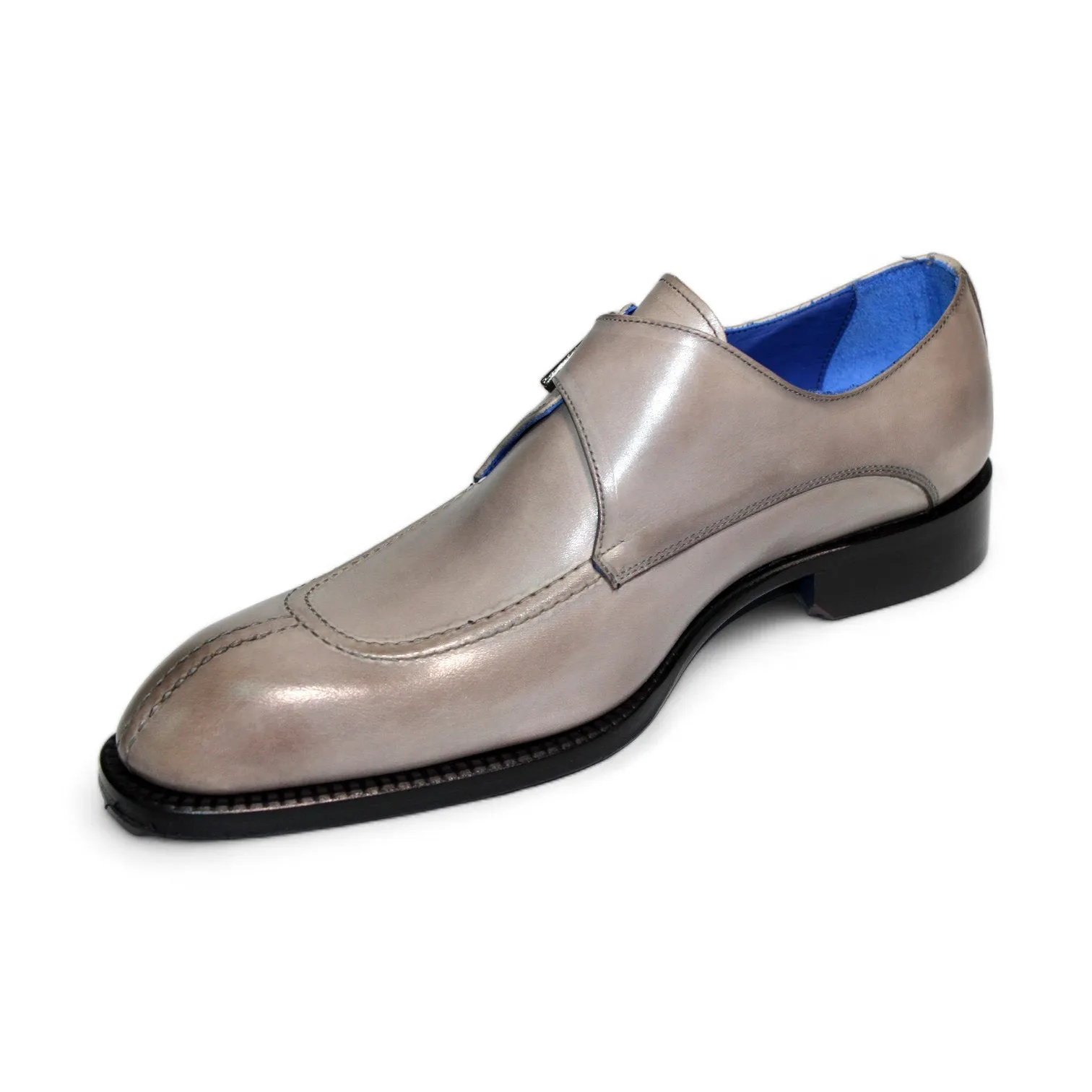 Emilio Franco Bernardo Men's Shoes Calf-Skin Leather Monkstraps Loafers (EFA1002)
