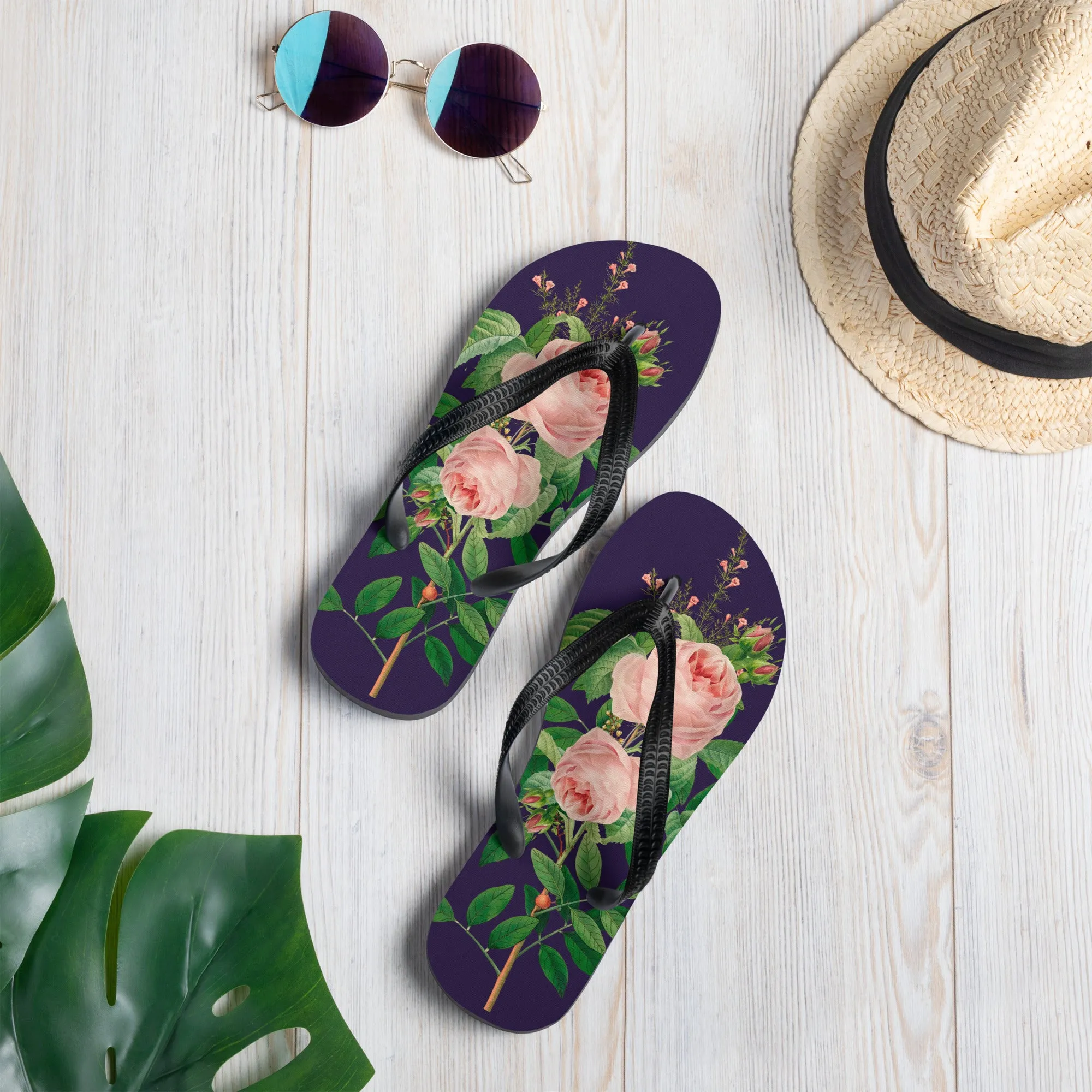 English Rose Flip-Flops