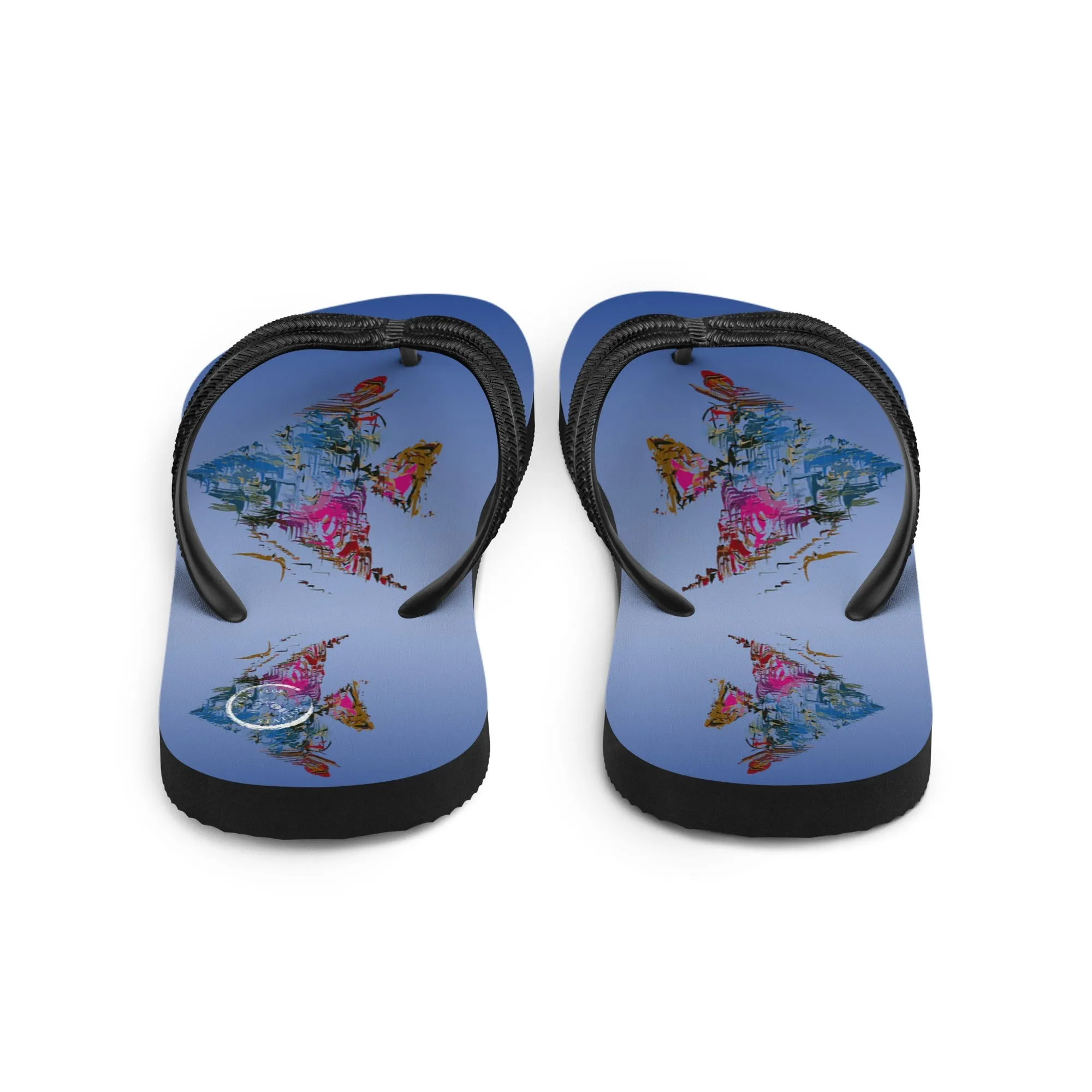Fish in a Painting Flip-Flops