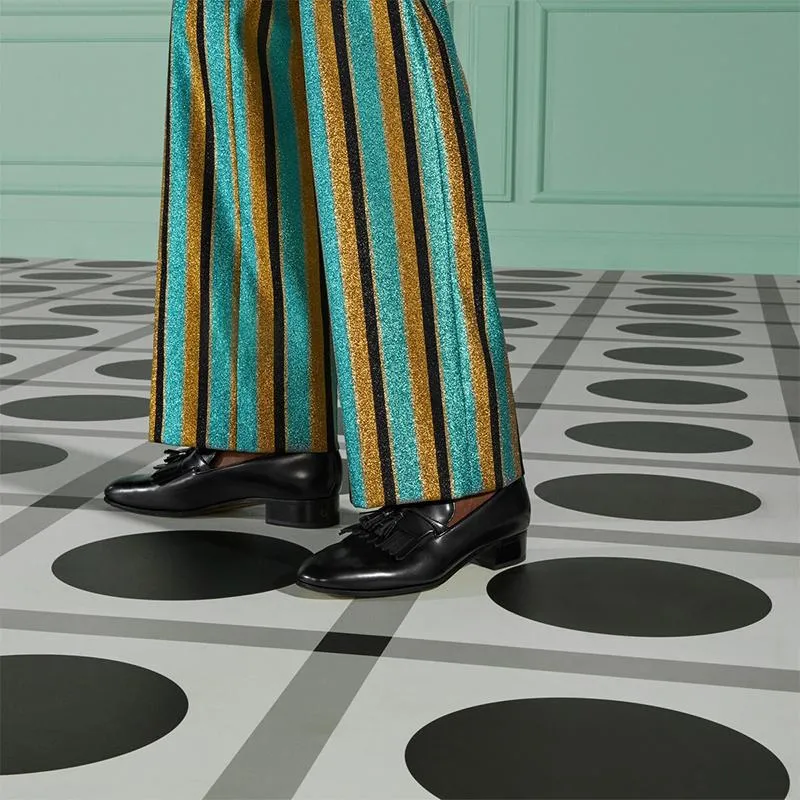 Handcrafted Leather Loafers with Tassel Detail