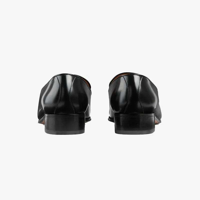 Handcrafted Leather Loafers with Tassel Detail