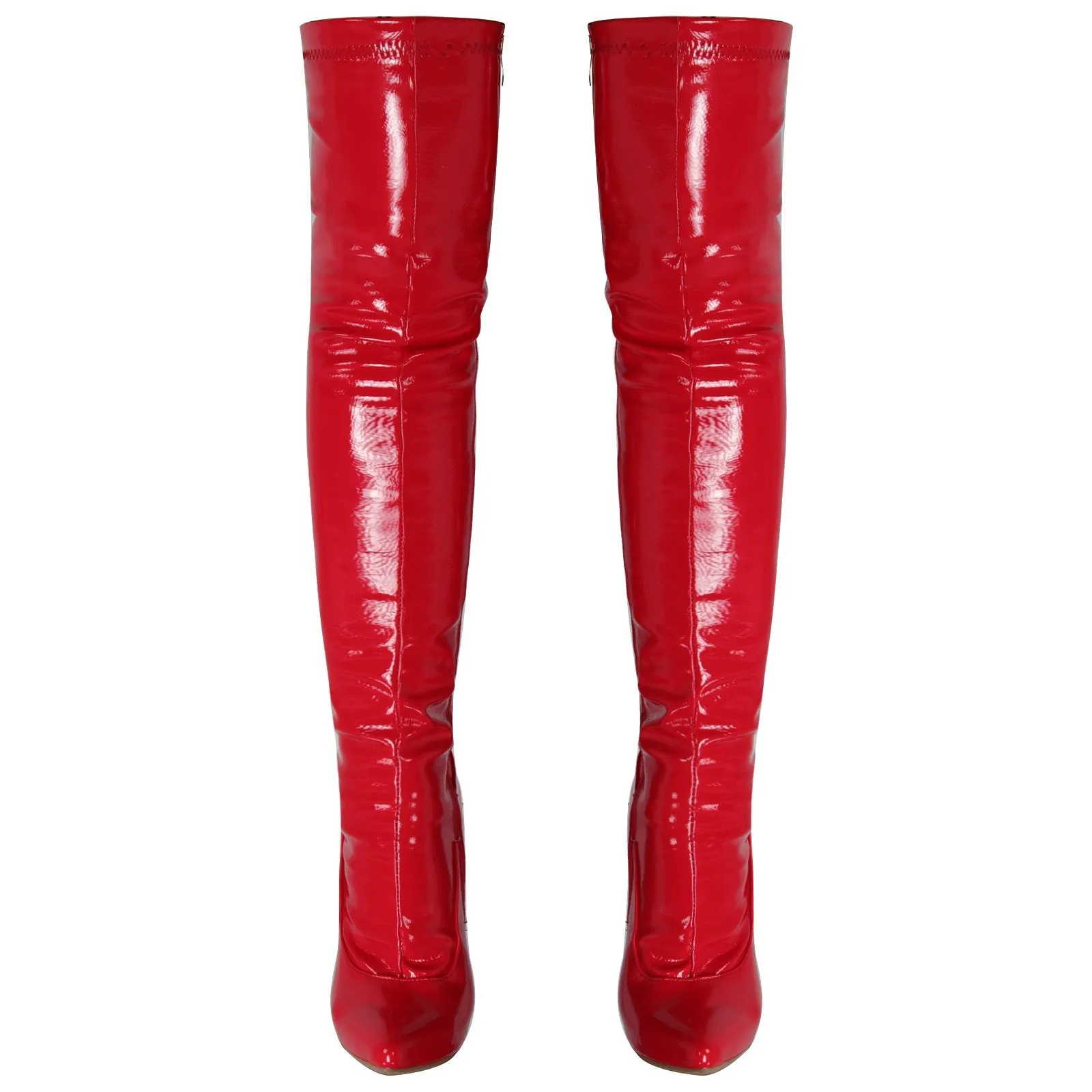 Hydrangea Patent Leather Boots