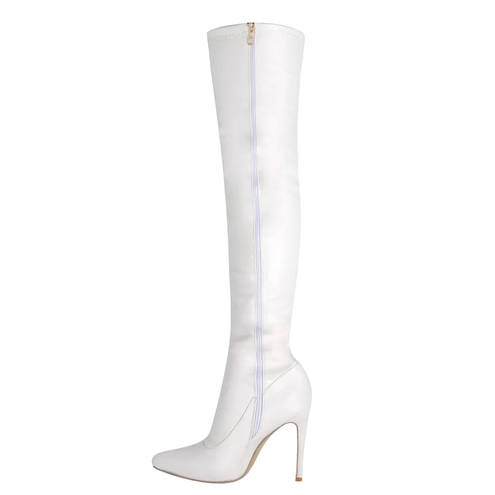 Hydrangea Patent Leather Boots
