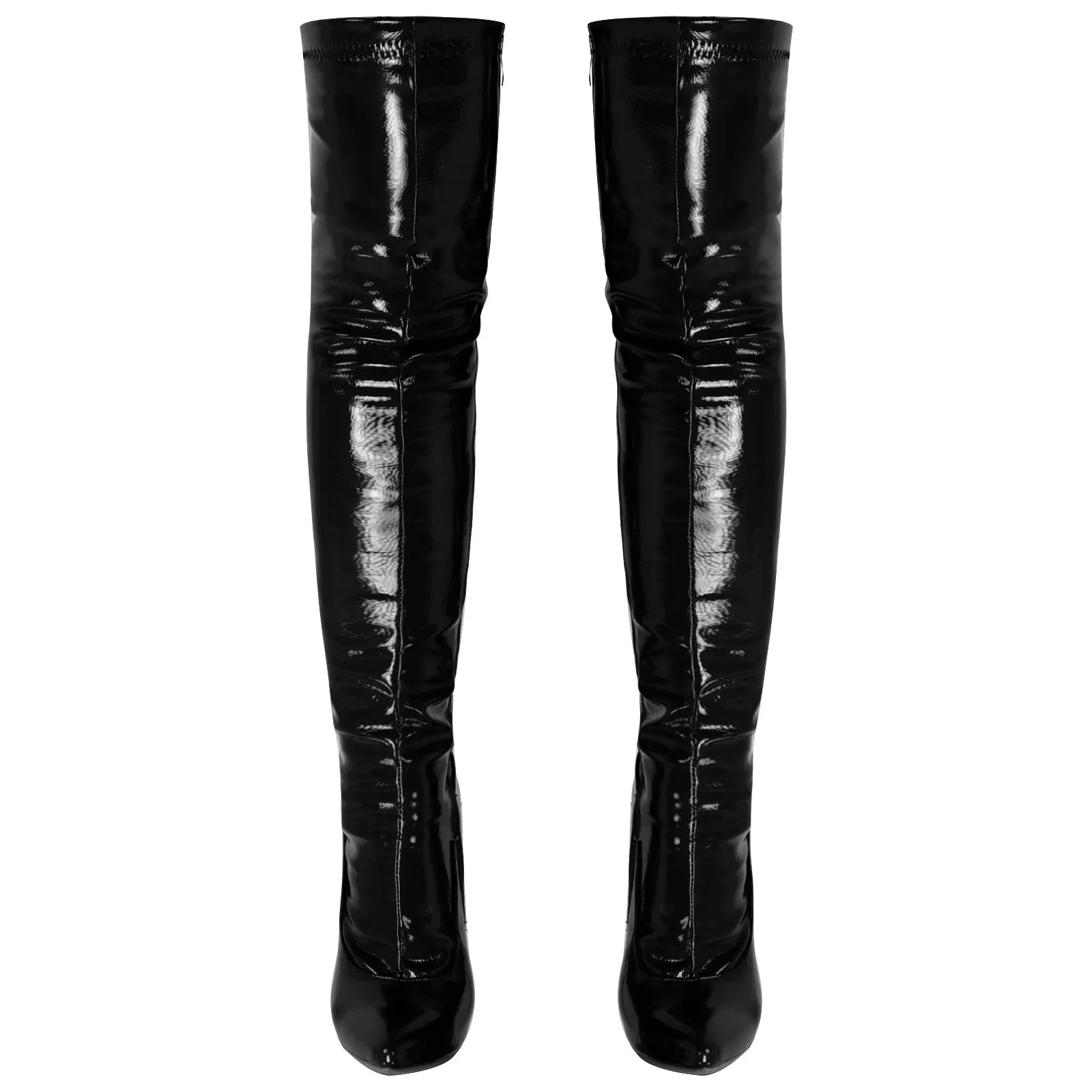 Hydrangea Patent Leather Boots