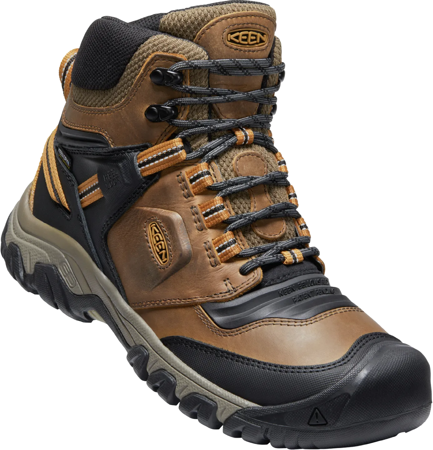 KEEN RIDGE FLEX WATERPROOF BOOT BISON/GOLDEN BROWN 1025666