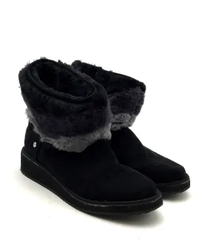 London Fog Women's LFW-COZY Black Ankle Snow Boots - Size 9M