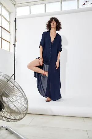 Marrakech Caftan Maxi Navy