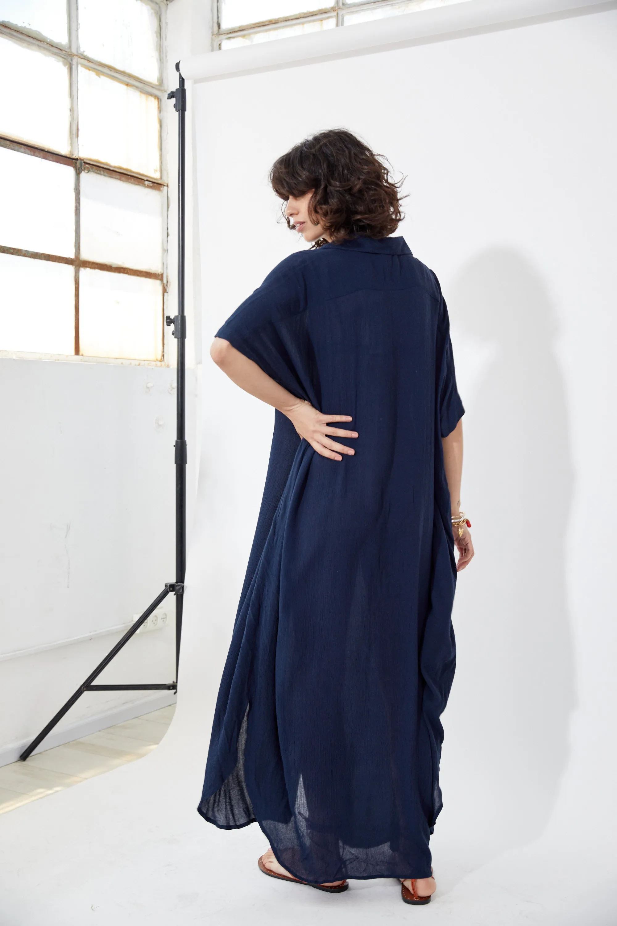 Marrakech Caftan Maxi Navy