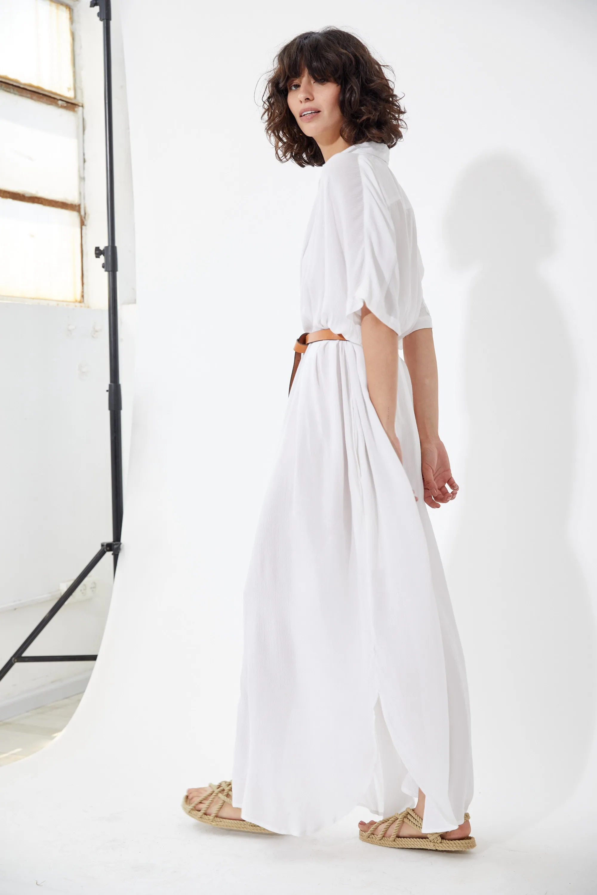 MARRAKECH CAFTAN MAXI WHITE