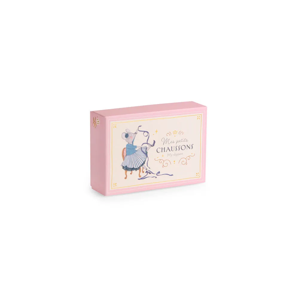 Moulin Roty La Petite Ecole De Danse Mouse Baby Slippers