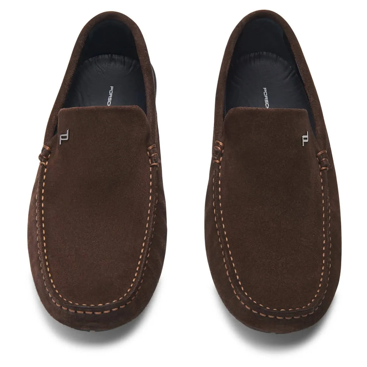 NEW Porsche Design Monaco Velours Espresso Moccasins US 10 MSRP $395