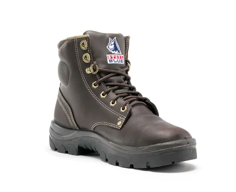STEEL BLUE 312102 ARGYLE LACE UP BOOTS