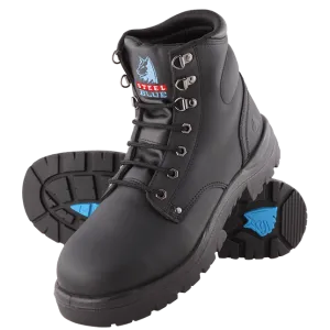 Steel Blue Argyle Lace Up Boot 312102