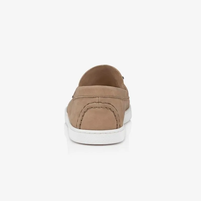 Suede Plain Loafers Boat shoes Calf