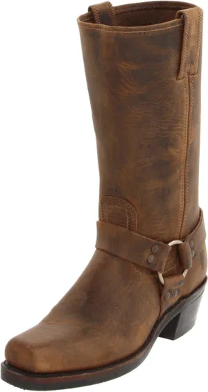 The Frye Company Womens Tan Harness 12R Size 9 Oiled Leather Boots