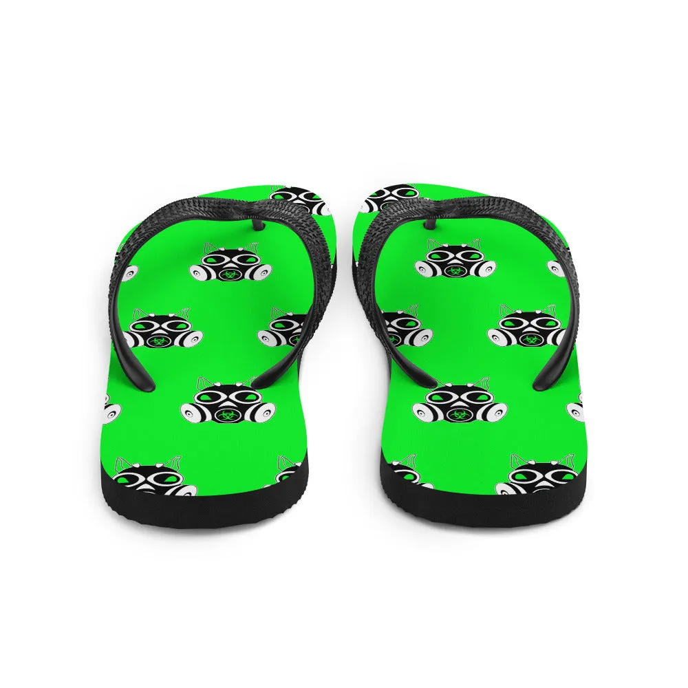 Toxic Squirrel Flip-Flops