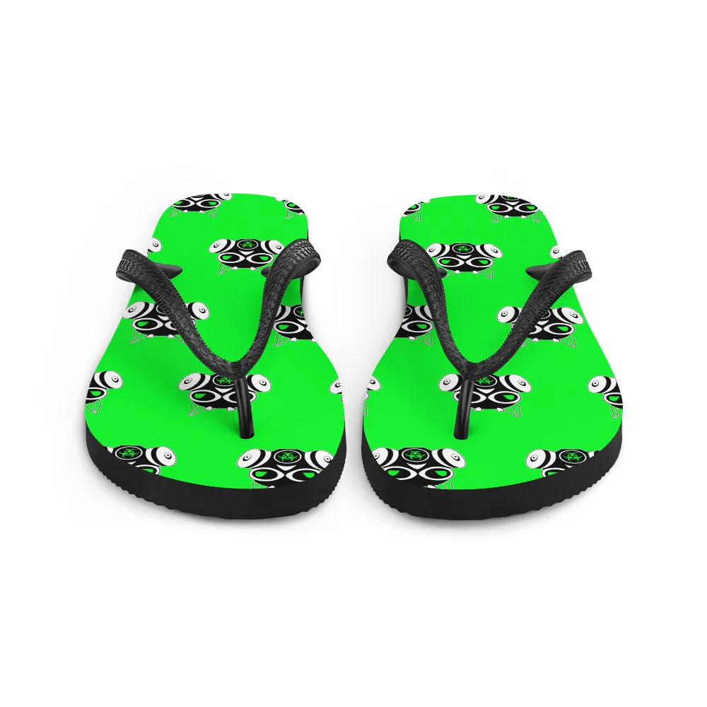 Toxic Squirrel Flip-Flops