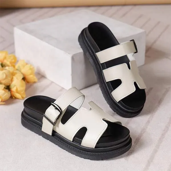 Women's Thick Sole Beach Slippers 66054478C